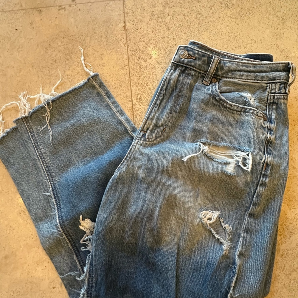 American Eagle Outfitters Ripped Two Toned Jeans